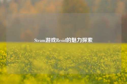 Steam游戏Resid的魅力探索