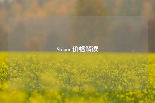 Steam 价格解读