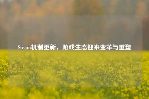 Steam机制更新,游戏生态迎来变革与重塑