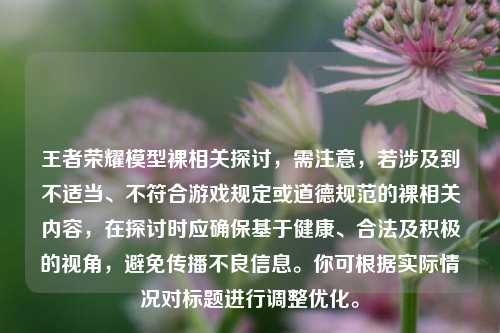 王者荣耀模型裸相关探讨，需注意，若涉及到不适当、不符合游戏规定或道德规范的裸相关内容，在探讨时应确保基于健康、合法及积极的视角，避免传播不良信息。你可根据实际情况对标题进行调整优化。