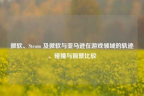微软、Steam 及微软与亚马逊在游戏领域的轨迹、碰撞与前景比较
