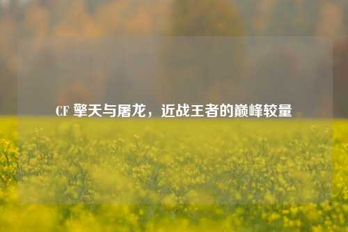 CF 擎天与屠龙,近战王者的巅峰较量
