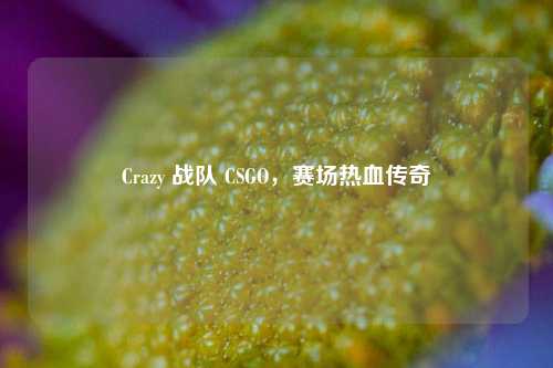 Crazy 战队 CSGO，赛场热血传奇