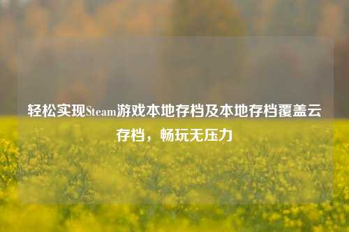 轻松实现Steam游戏本地存档及本地存档覆盖云存档，畅玩无压力