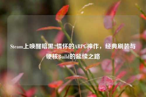 Steam上唤醒暗黑2情怀的ARPG神作,经典刷装与硬核Build的延续之路