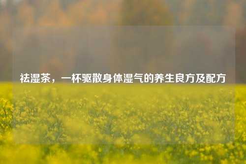 祛湿茶,一杯驱散身体湿气的养生良方及配方