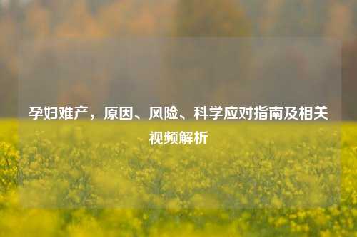 孕妇难产,原因、风险、科学应对指南及相关视频解析