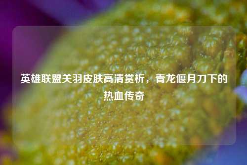 英雄联盟关羽皮肤高清赏析,青龙偃月刀下的热血传奇