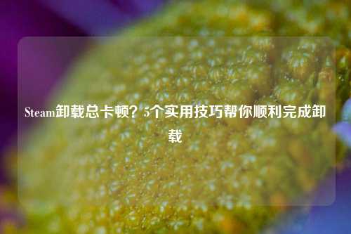 Steam卸载总卡顿?5个实用技巧帮你顺利完成卸载
