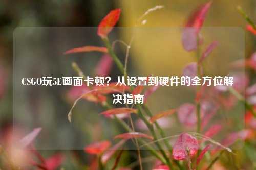 CSGO玩5E画面卡顿?从设置到硬件的全方位解决指南