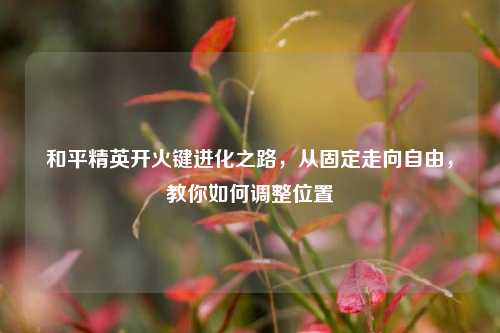 和平精英开火键进化之路，从固定走向自由，教你如何调整位置
