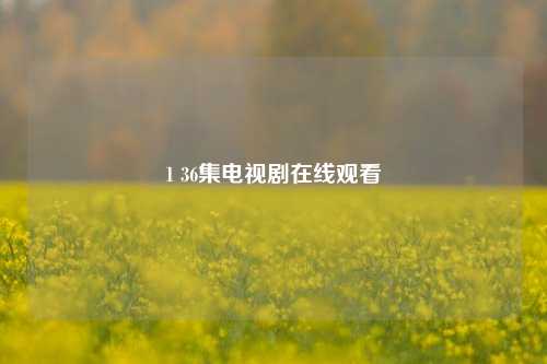 1 36集电视剧在线观看