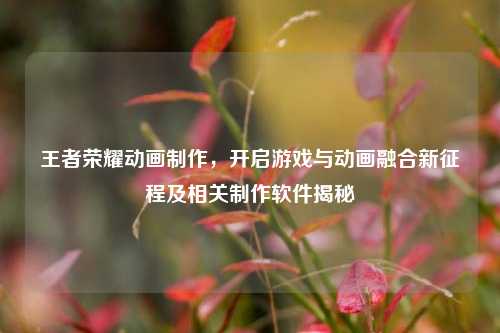 王者荣耀动画        ，开启游戏与动画融合新征程及相关        软件揭秘
