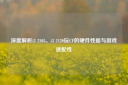 深度解析i3 2105、i3 2120玩CF的硬件性能与游戏适配性